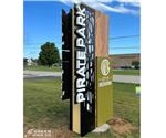 City of Greensburg-Pirate Park: Custom Internally Illuminated Main ID Park Sign