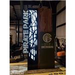 City of Greensburg-Pirate Park: Custom Internally Illuminated Main ID Park Sign