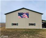 Crites Family Barn: Custom Patriotic Barn Sign