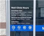 Decatur County Memorial Hospital: Custom Door Hour Graphics