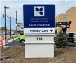 Decatur County Memorial Hospital: Custom South Entrance Internally Illuminated Main ID Sign