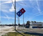 Dominos (Rushville, IN): Custom Restaurant Pylon Sign