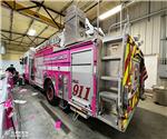 Greensburg (IN) Fire Dept.: Custom Temporary Breast Cancer Awareness Wrap 2022