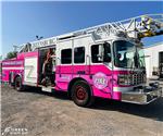 Greensburg (IN) Fire Dept.: Custom Temporary Breast Cancer Awareness Wrap 2022