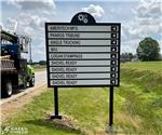 Logansport Cass County Chamber of Commerce: Custom Architectural Post Panel Wayfinding Signs