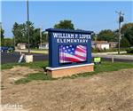 Loper Elementary School: Custom School Main ID Sign w. Electronic Message Center