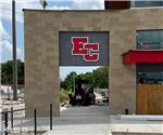 Maxwell Construction/East Central High School: Custom Double Sided Logo Cabinet