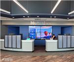 Mutual Savings Bank (Greenwood, IN): Custom Interior Wall Logo