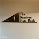 Napoleon State Bank: Custom Interior Wall Logo