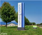 Northview Assembly of God Church: Custom Internally Illuminated Church Sign - Columbus Indiana 