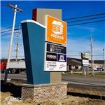 Premier Flats: Custom Internally Illuminated Multi Tenant Sign