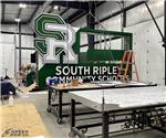 South Ripley Community Schools: Custom Main ID School Sign with an Electronic Message Center