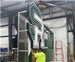 South Ripley Community Schools: Custom Main ID School Sign with an Electronic Message Center