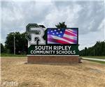 South Ripley Community Schools: Custom Main ID School Sign with an Electronic Message Center