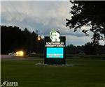 South Ripley Elementary School: Custom Main ID Sign with Electronic Message Center