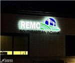 Southeastern Indiana REMC: Custom Internally Illuminated Wall ID