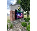 Thomas A Hendricks Elementary School: Custom School Main ID Sign w/ LED Sign